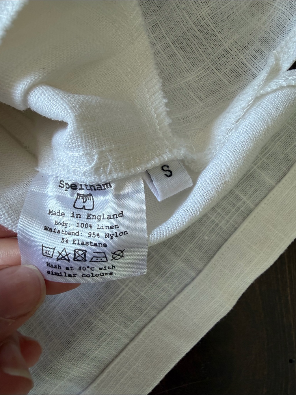 Speltham High-Waist Linen Shorts — image 4 of 5